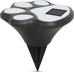 Lampe de jardin LED solaire en forme de patte de chien - 1 pièce