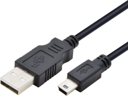 Câble TB USB - Mini USB 1 m, noir