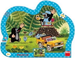 Puzzle Dino Krtek avec voiture jaune