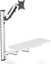 bras mural pour moniteur et clavier DIGITUS, jusqu’à 32" et 8 kg, pivotant et réglable en hauteur