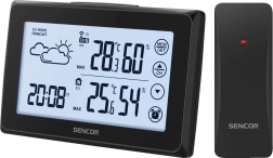 Station météorologique numérique avec écran tactile et capteur