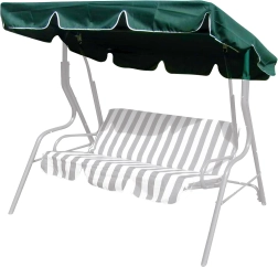Toit pour balançoire 163 × 110 cm textile vert foncé