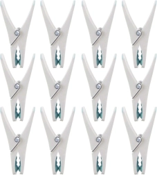 Pinces à linge en plastique 12 pcs