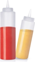 Set de bouteilles doseuses pour sauces 250 et 500 ml, 2 pièces