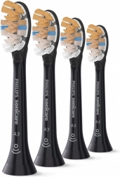 têtes de rechange philips sonicare a3 tout‑en‑un, 4 pcs, noires