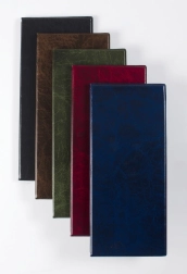 Présentoir de cartes de visite à quatre rangées, finition noire brillante