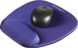 Tapis de souris ergonomique en mousse bleu