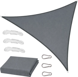 Voile d’ombrage triangulaire grise 400 × 400 cm