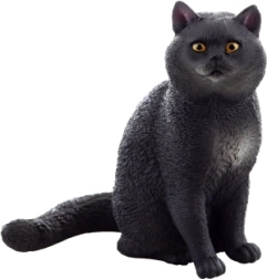 Figurine de chat en plastique pour enfants et collectionneurs