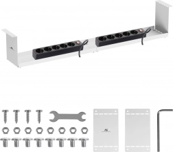 Organisateur de câbles compact sous le bureau Maclean MC-107
