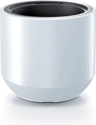 Pot de fleurs avec insert HEOS 30 cm – blanc, intérieur et extérieur
