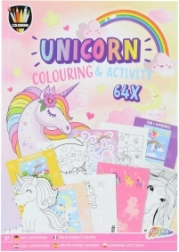 Livre de coloriage et d'activités pour enfants Licorne A4