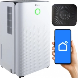 Déshumidificateur d’air RUHHY avec Wi‑Fi, 12 l/24 h, déshumidificateur à condensation silencieux avec hygrostat et minuterie