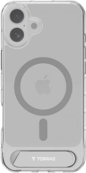 Étui transparent Torras Pstand avec MagSafe et support pour iPhone 16