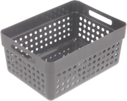 Panier Terra en plastique UH, gris 15,5 × 11,5 × 7,3 cm