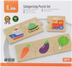 Puzzle logiques en bois VIGA, 24 pièces