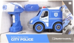 Voiture de police à visser avec télécommande