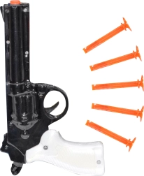 Pistolet à fléchettes avec ventouses 21 cm – ensemble pour enfants