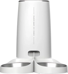 Distributeur automatique de nourriture pour animaux Rojeco 4 l avec double bol