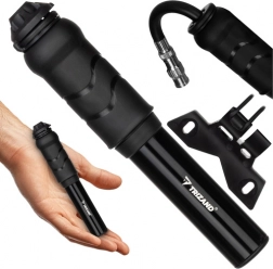 Mini pompe à vélo manuelle TRIZAND avec support de cadre, compacte en aluminium, 7 bar