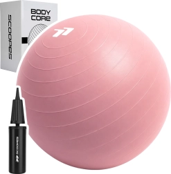 Ballon de gymnastique BodyCore 65 cm rose - 1 pièce