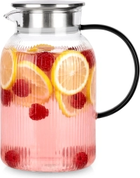 Carafe en verre avec couvercle 1,5 l Vilde