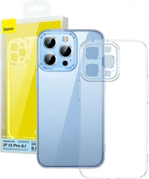 Coque de protection Baseus Crystal pour iPhone 13 Pro avec verre trempé