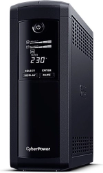 Onduleur UPS CYBERPOWER VP1600ELCD-FR 1600 VA / 960 W avec LCD et AVR, 5 prises FR