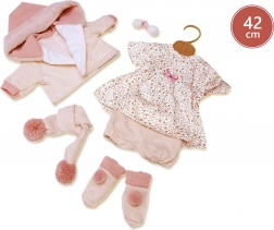 Tenue pour poupée 42 cm – ensemble fleuri avec accessoires