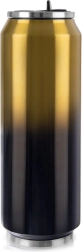 Gobelet isotherme en forme de canette 700 ml noir‑doré