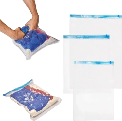 Rouleaux sous vide pour vêtements, lot de 9 pièces, 3 tailles