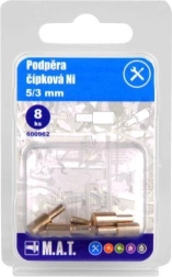 Support à chevilles pour étagères 5/3 mm, nickel, 8 pcs