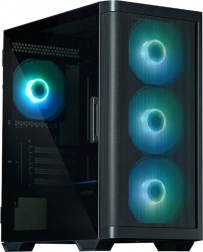 Boîtier PC M4 noir mATX Mini Tower 4 ventilateurs ARGB