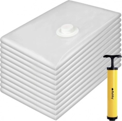 Lot de sacs sous vide 50 × 70 cm, 10 pcs avec pompe manuelle RUHHY