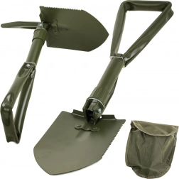 Pelle pliante multifonction avec pioche dans un étui