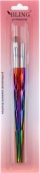 Pinceaux pour décoration des ongles BLING Professional - 2 pièces Sirène