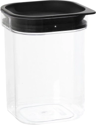 Boîte hermétique pour aliments secs HAMBURG 1,6 l avec couvercle noir