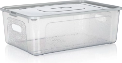 Boîte de rangement en plastique avec couvercle 11 l