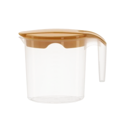 Pichet en plastique avec couvercle et verre doseur 1 l - 1 pièce