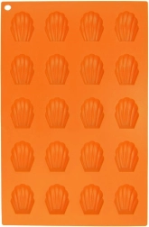 Moule en silicone pour biscuits coquillages, orange