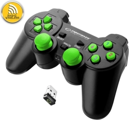 Manette sans fil Esperanza EGG108G (noir-vert)