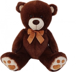 Ours en peluche brun assis 40 cm