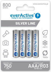 Piles rechargeables AAA 800 mAh – 4 pcs