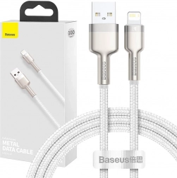 Câble USB Lightning Baseus Cafule 2,4A 1m blanc