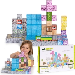 Jeu de construction magnétique pour enfants, 112 pièces