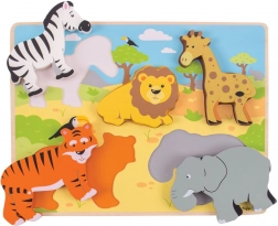 Puzzle à encastrer safari Bigjigs Toys
