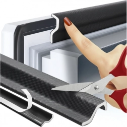 Joint autocollant pour fenêtres et portes noires RUHHY