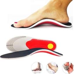 Semelles orthopédiques en EVA avec soutien de voûte plantaire, pour pieds plats, taille S 35–40