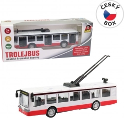 trolleybus en métal à rétrofriction 16 cm