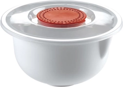 Bol de pétrissage avec couvercle antidérapant, plastique 24 × 13,5 cm